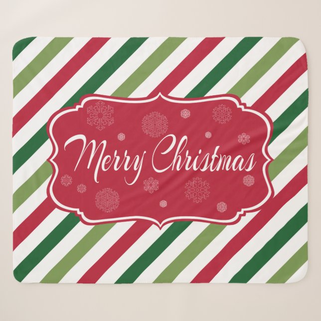 Cobertor Sherpa Feliz Natal (Frente (Horizontal))