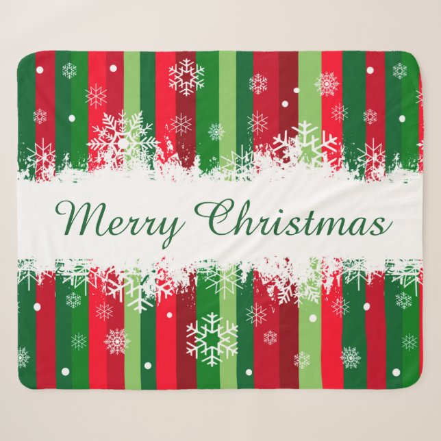 Cobertor Sherpa Feliz Natal (Frente (Horizontal))
