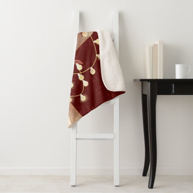 Cobertor Sherpa Feliz Natal Deer Sherpa Blanket (In Situ)