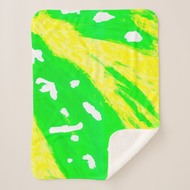 Cobertor Sherpa Feliz sentimento Sherpa Blanket (Frente)