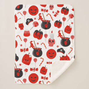 Cobertor Sherpa Feliz Truque Ou Tratamento De Halloween
