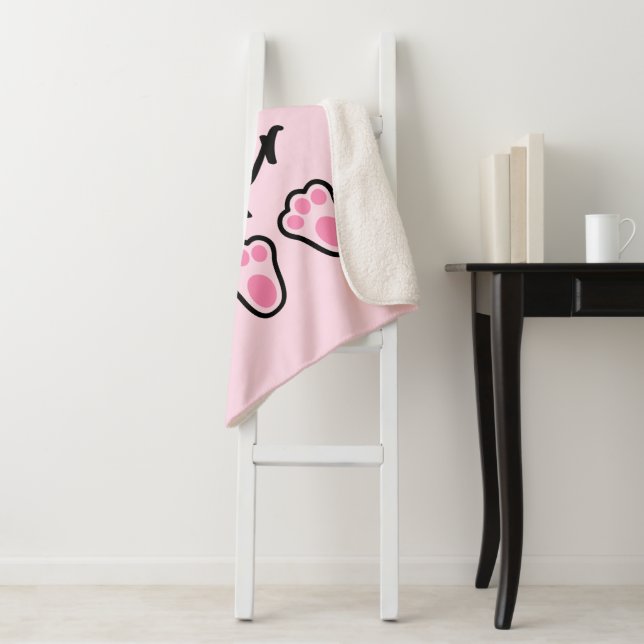 Cobertor Sherpa Felz pascoa (rosa) (In Situ)