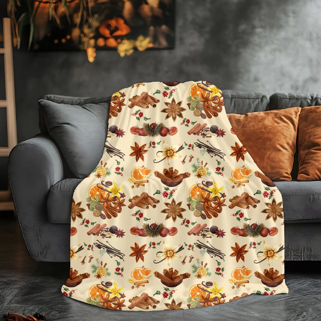Cobertor Sherpa Feriado Cozy Blanket - Canela Laranja (Criador carregado)