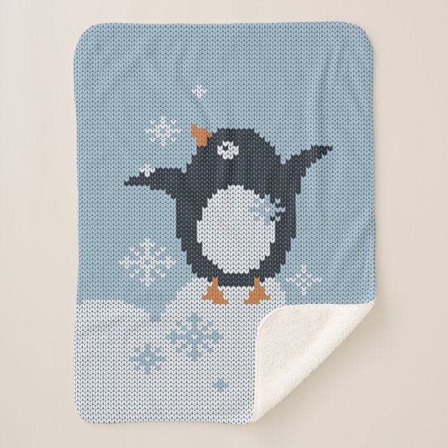 Cobertor Sherpa Feriados de inverno (Frente)