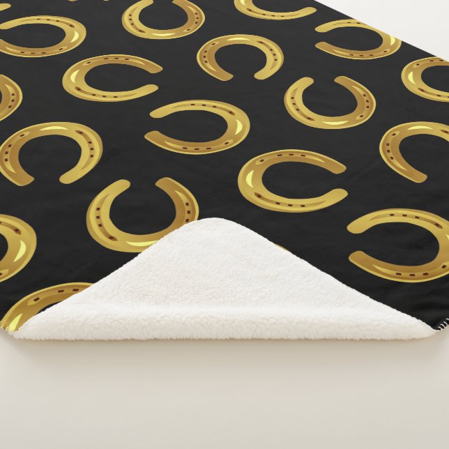 Cobertor Sherpa Ferradura dourada (3/4)