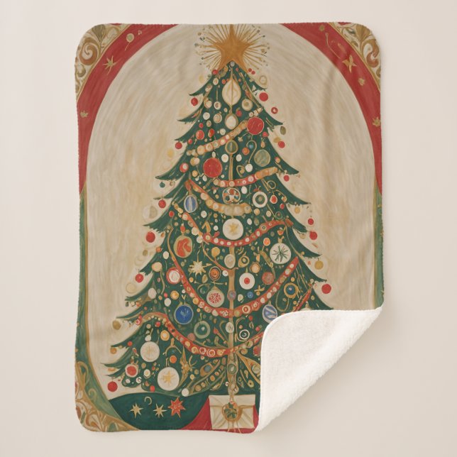 Cobertor Sherpa Festivo Caleidoscópio (Frente)