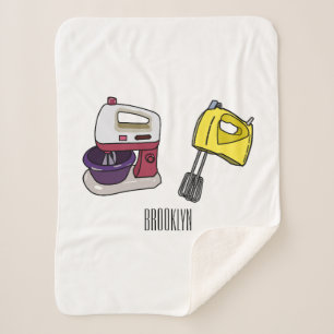 Cobertor Sherpa Figura de desenho animado do Mixer