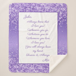 Cobertor Sherpa Filha, Eu Te Amo