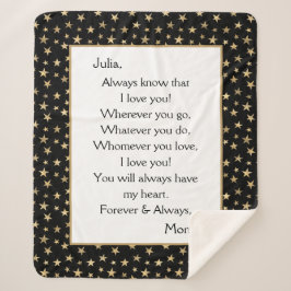 Cobertor Sherpa Filha, Eu Te Amo