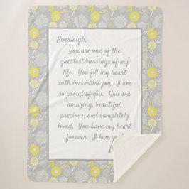 Cobertor Sherpa Filha Orgulhosa de Você