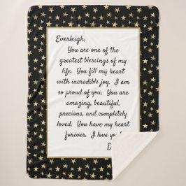 Cobertor Sherpa Filha Orgulhosa de Você