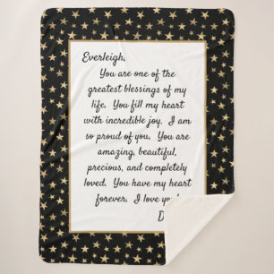 Cobertor Sherpa Filha Orgulhosa de Você