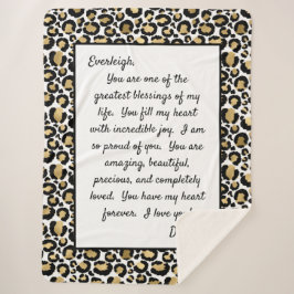 Cobertor Sherpa Filha Orgulhosa de Você