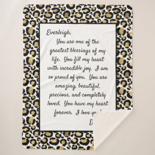 Cobertor Sherpa Filha Orgulhosa de Você