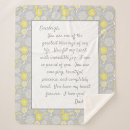 Cobertor Sherpa Filha Orgulhosa de Você