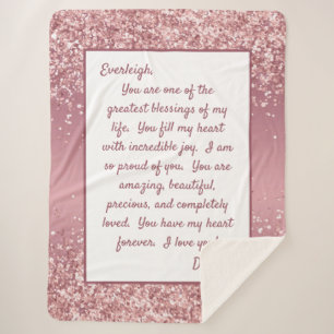 Cobertor Sherpa Filha Orgulhosa de Você