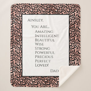 Cobertor Sherpa Filha Você É Incrível