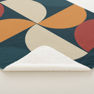 Cobertor Sherpa Firefly de cobre moderno do século médio