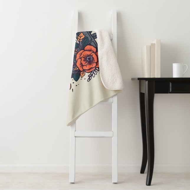 Cobertor Sherpa Fita Cassete Floral (In Situ)