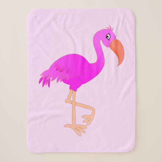 Cobertor Sherpa Flamingo Baby Sherpa Blanket (Frente)