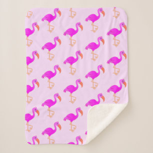 Cobertor Sherpa Flamingo Baby Sherpa Blanket