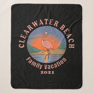 Cobertor Sherpa Flamingo Férias Flamingo Clearwater Beach 2021
