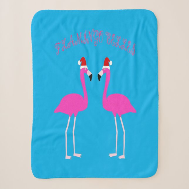 Cobertor Sherpa Flamingos Flamingo Belles (Frente)