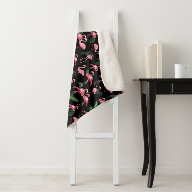Cobertor Sherpa Flamingos Love Standard 4 (In Situ)