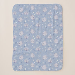 Cobertor Sherpa Fleece com Padrão Kawaii de Ovelha