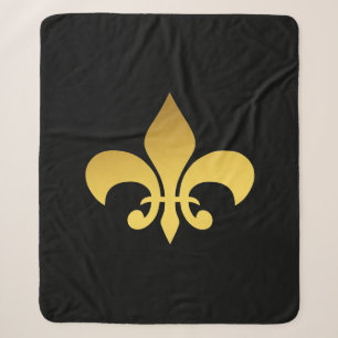 Cobertor Sherpa Fleur de lis