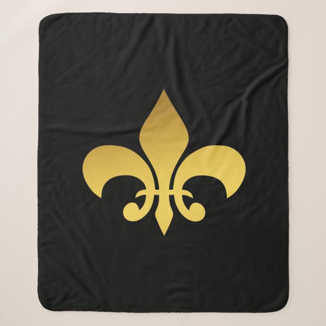Cobertor Sherpa Fleur de lis (Frente)