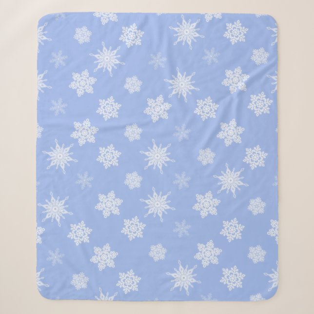 Cobertor Sherpa Flocos de neve (Frente)