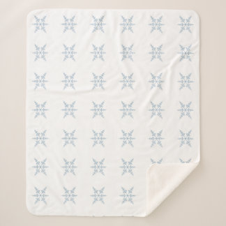 Cobertor Sherpa Flocos de neve de inverno Sherpa Blanket