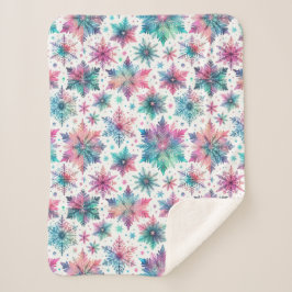 Cobertor Sherpa Flocos de neve espinhosos