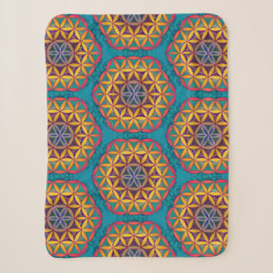 Cobertor Sherpa Flor da Vida Mandala