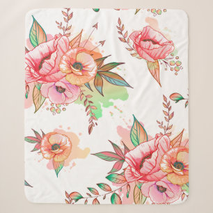 Cobertor Sherpa Flor de primavera