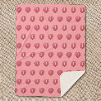 Cobertor Sherpa Flor Red Anthurium Sem Olho