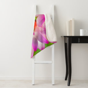 Cobertor Sherpa FLOR RÚPIDO - Arte Fractal -