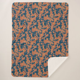 Cobertor Sherpa Floral Autumal Sherpa Blanket - Decoração de Queda