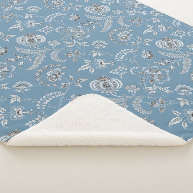 Cobertor Sherpa Floral "Avó" de Lewis Day (3/4)