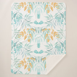 Cobertor Sherpa Floral estético