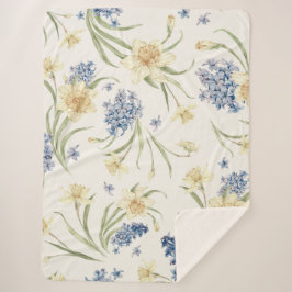 Cobertor Sherpa Floral Luminoso I Sherpa Blanket Fall Floral