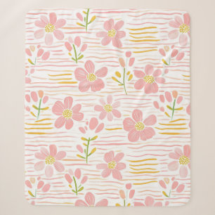 Cobertor Sherpa Floral Retro Pastel (6)
