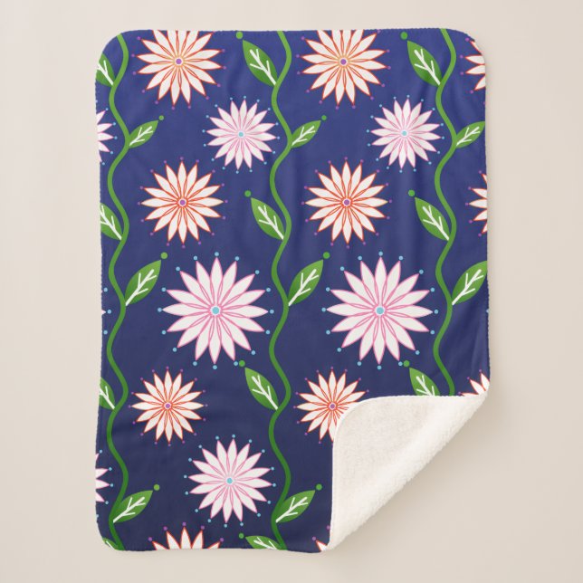 Cobertor Sherpa Floral Sherpa Blanket (Frente)