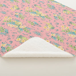 Cobertor Sherpa Flores de Cereza