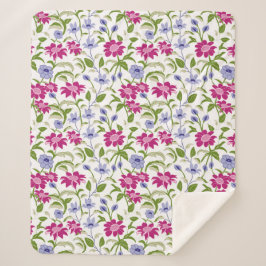 Cobertor Sherpa Flores de primavera