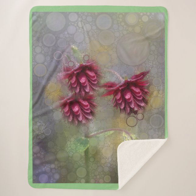 Cobertor Sherpa Flores de Verão (Frente)