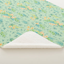 Cobertor Sherpa "Flores del campo"