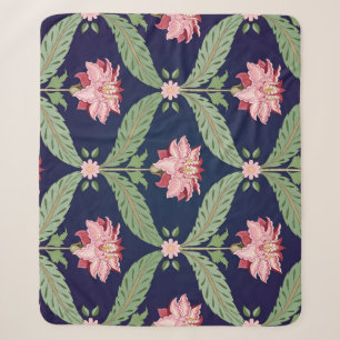 Cobertor Sherpa Flores Fantásticas: Motifs Indianos Escuros