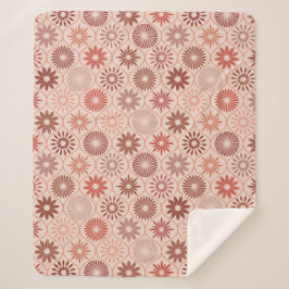 Cobertor Sherpa Flores Ogee Boho